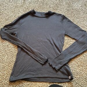 Dark gray A&F long sleeved mock turtleneck